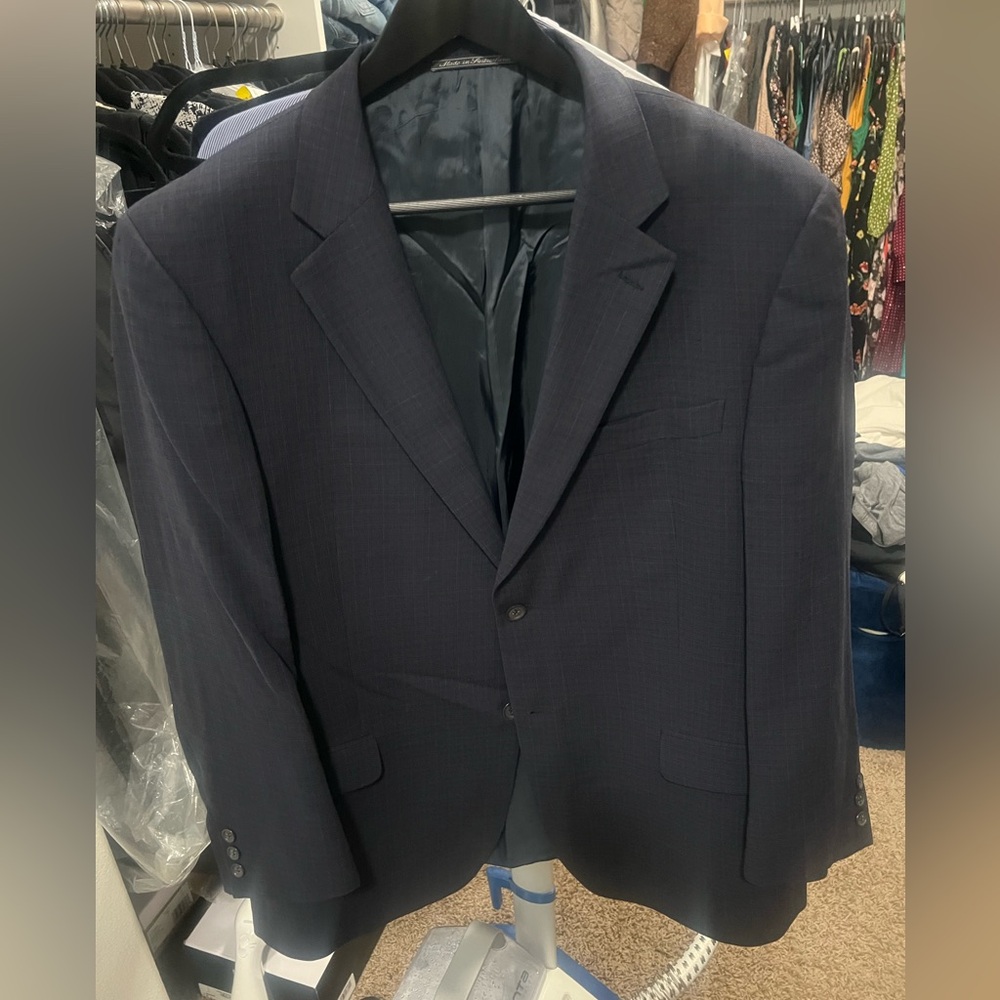 Ermenegildo Zegna Navy Two-Button Men's Suit Jacket